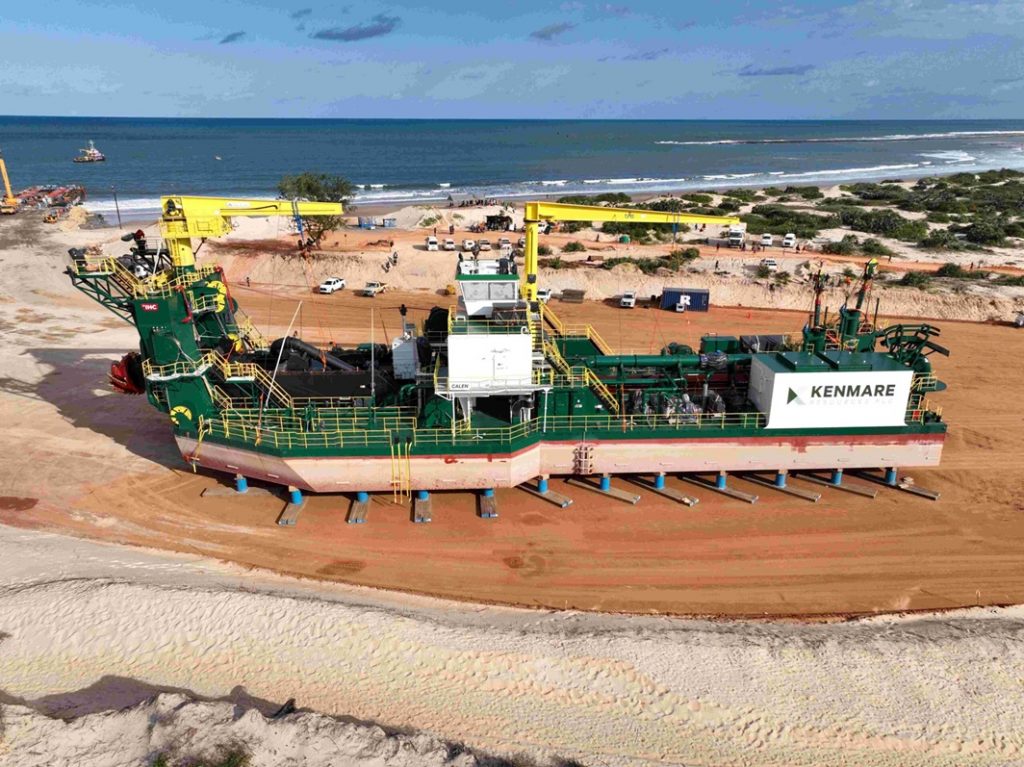 New Dredges Land at Kenmare’s Mozambique Titanium Mine